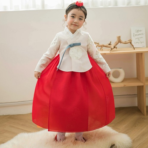 民韩服草莓松茸高级传统女童高级韩服儿童周岁百日婴儿连衣裙