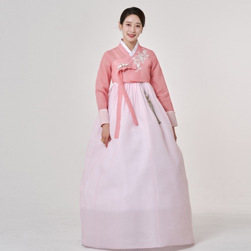 民韩服531号高级婚庆女性婚礼宾客成人女性端庄的传统定制韩服