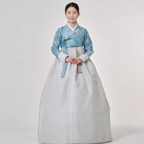 民韩服510号高级婚庆女性婚礼宾客成人女性端庄的传统定制韩服