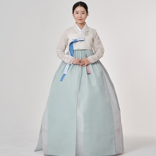 民韩服504号高级婚庆女性婚礼宾客成人女性端庄的传统定制韩服