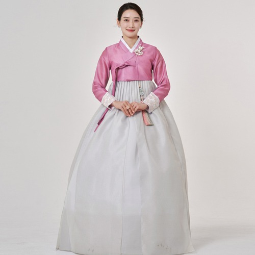 民韩服540号高级婚庆女性婚礼宾客成人女性端庄的传统定制韩服