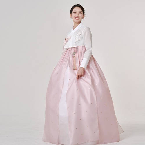 民韩服533号高级婚庆女性婚礼宾客成人女性端庄的传统定制韩服