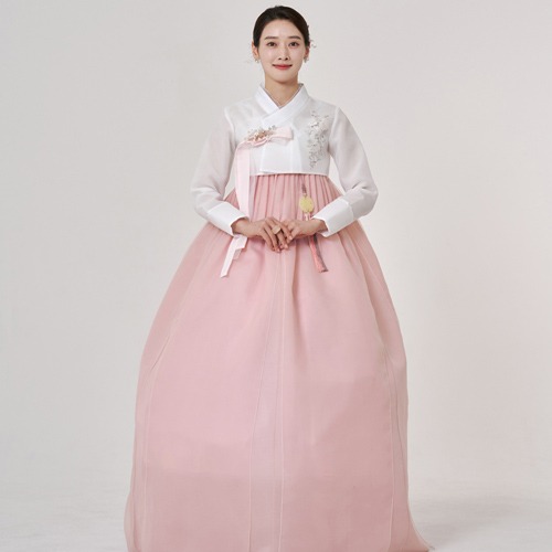 民韩服539号高级婚庆女性婚礼宾客成人女性端庄的传统定制韩服