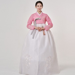 民韩服536号高级婚庆女性婚礼宾客成人女性端庄的传统定制韩服
